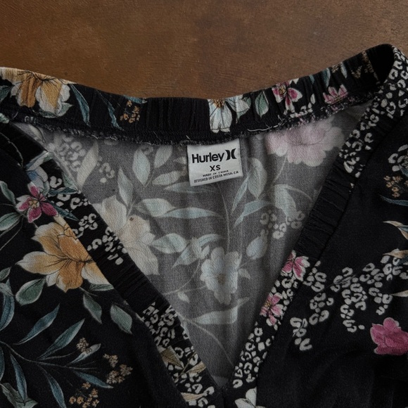 Hurley Floral Black Midi Dress​ - Picture 6 of 7